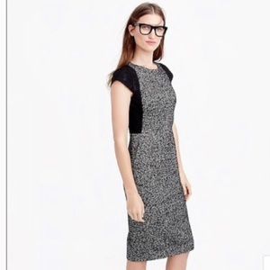J. Crew Tweed Sheath Dress with Lace Size 10